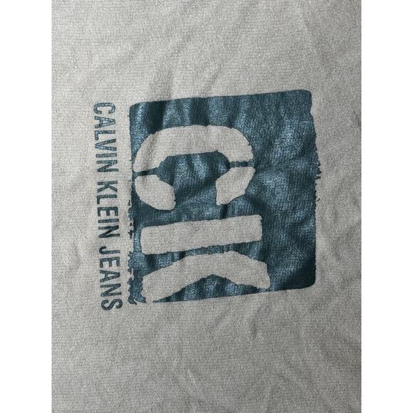 Calvin Klein Jeans Men’s Large Sleeveless 1/4 Zip Vest 100% Cotton CK Logo - Picture 7 of 10